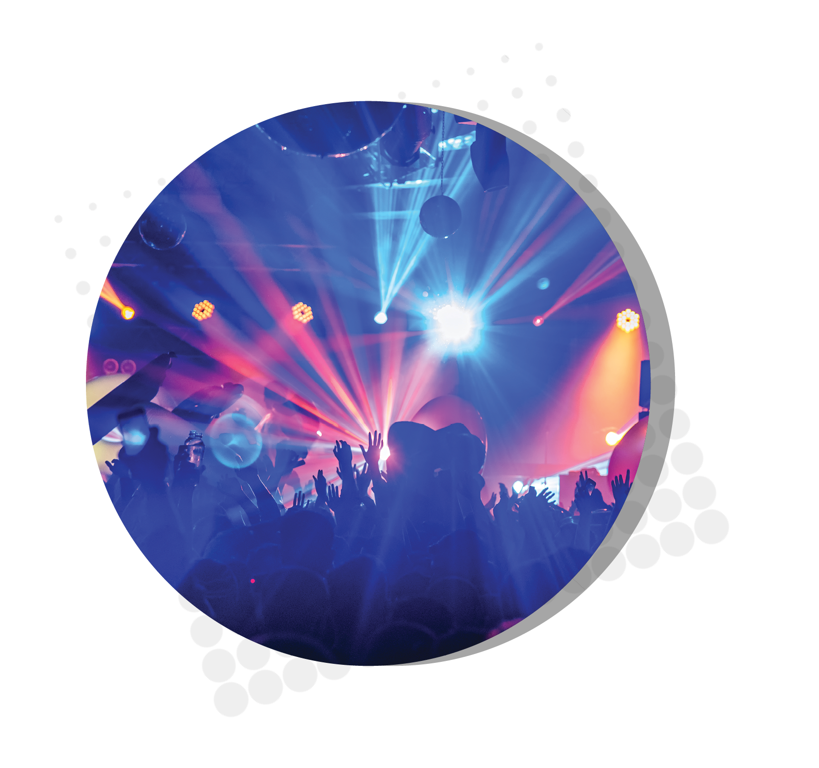 Light show at a concert